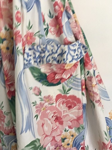 Vintage Hand Made Cottage Core Dress-Cotton-Flowers Ribbons -34” Bust-woman/girl - Picture 4 of 8