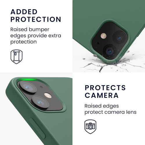 Kwmobile Cover per Apple Iphone 12 Mini Custodia - Back Case per Smartphone in S - Foto 3 di 12
