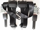 Automatic 3-point seat belt BLACK Set for Mercedes R 107 SL / SLC, New Seatbelt