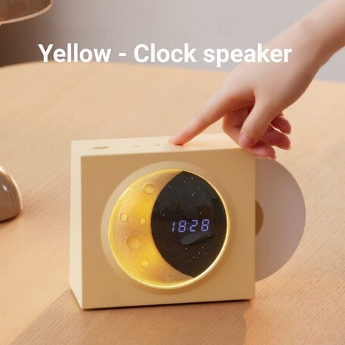 Multifunctional Stereo Wireless Bluetooth Speaker Moon Atmosphere Lamp & Clock - 第 17/19 張圖片