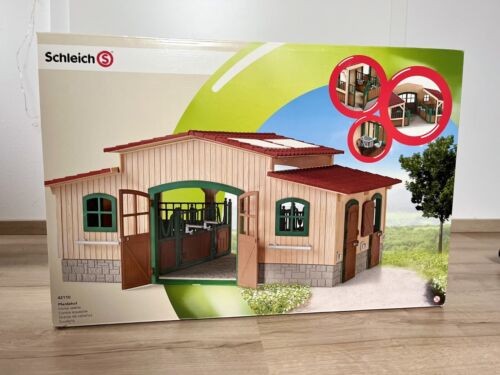 Establo de caballos Schleich con accesorios y caja original 42110 - Imagen 2 de 11