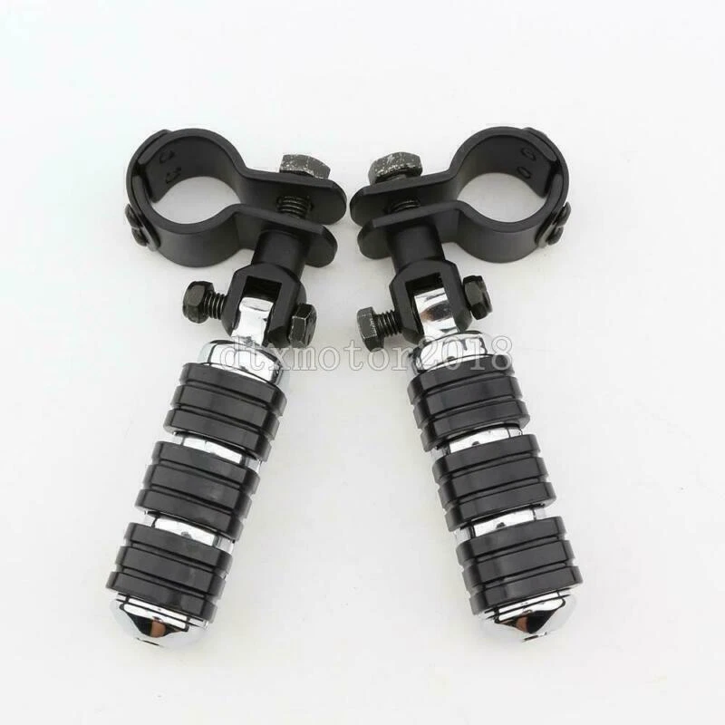 Abrazaderas de montaje de clavijas de pie de 1" a 1-1/4" para Honda Goldwing (1100-1200) 1800 GL F6B Foto 2 de 4