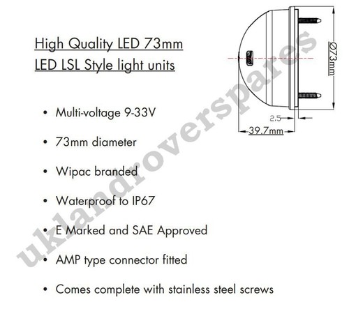 LAND ROVER DEFENDER LED WIPAC DELUXE SMOKE UPGRADE LAMP LIGHT KIT - 11 LAMPS - Picture 11 of 11