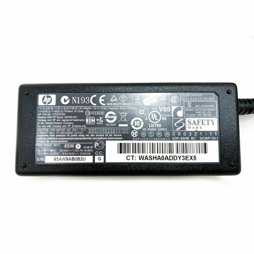 Genuine 65W HP AC DC Adapter 18.5V 3.5A Model 608425-002 60993-001 OEM Charger - Picture 4 of 11