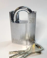 Abloy 342 PL342T ** PROTEC2 ** High Security Shrouded Padlock w/3 keys Bike lock
