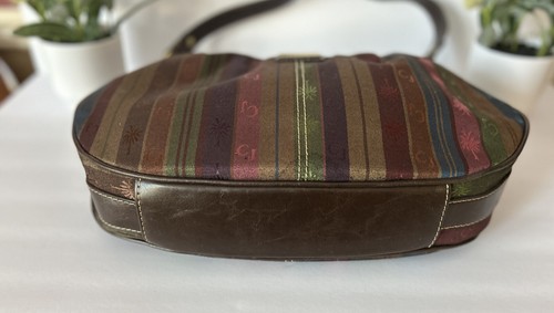 Women's CARIBBEAN JOE Multicolored Hobo Bag Cresent Shaped Vacation Purse +๐ - Picture 9 of 13