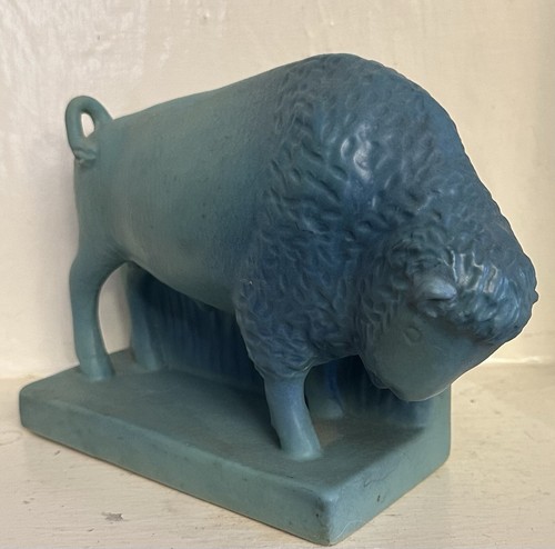 Van Briggle pottery one single book end Buffalo 1930s -40s - Picture 2 of 9