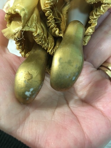 Muñeca cabeza, manos y pies de porcelana estilo arlequín 16,5" de alto - Imagen 12 de 12