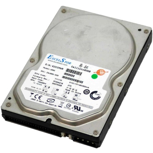 Hard Disk Hdd Disco Ide Pata 3.5" 80Gb Excelstor J880 Callisto Desktop Fisso Pc - 第 1/1 張圖片