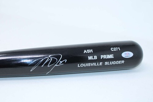 Mike Trout Bat Signed Auto PSA/DNA Sticker ONLY Angels Black ID:428711 - Picture 2 of 4