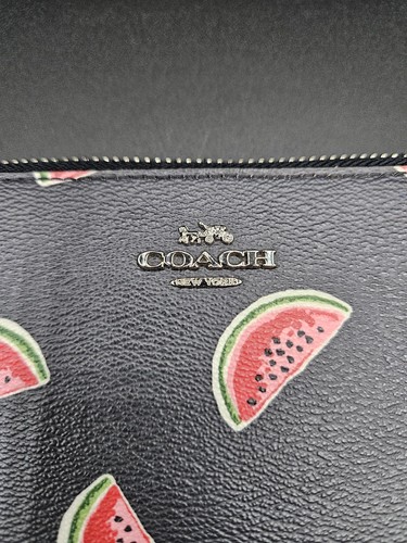 Lightly Used Coach New York Watermelon Wallet 8" X 4 1/4" - Picture 2 of 6
