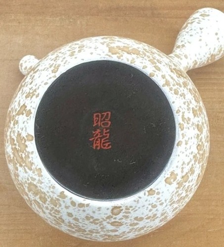 Tokoname ware Japanese Teapot Shudei White Tenmoku Kyusu 280ml by shoryu Japan - Picture 11 of 12
