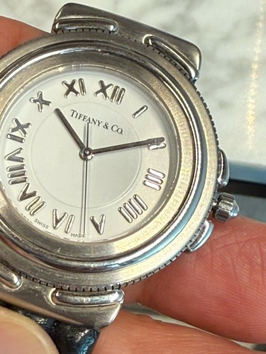 Tiffany & Co. Vintage Steel Intaglio Timepiece All Original ( 3609 ) - Picture 3 of 24
