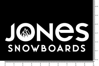 Jones Snowboards Long Mountains Die Cut Sticker Decal 9.5'' x 3.25''