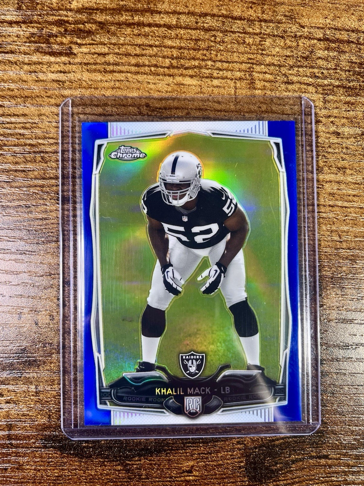 2014 Topps Chrome Khalil Mack #184 Blue Refractor /199  🔵🏴‍☠️