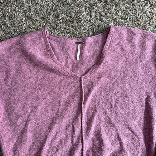 FREE PEOPLE Take Me Places Pullover In Pink - Picture 5 of 6