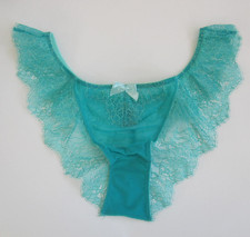 New in Bag - Victoria's Secret Dream Angels Lace Cheekini Panty - Teal - S
