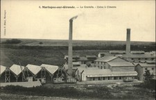 Francia ~ Mortagne-sur-Gironde ~ ciminiere cementifici ~ cartolina sku513