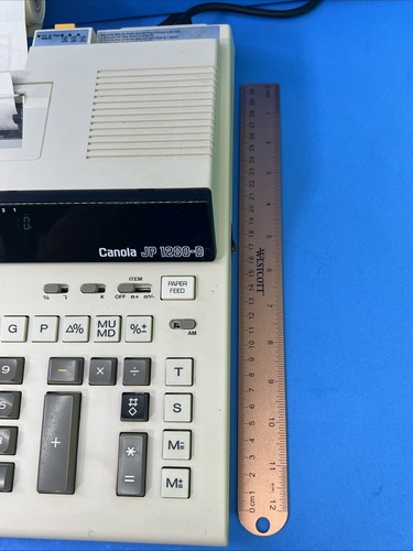 Rare Large Vintage Canon Adding Machine Canola JP 1280-D - Picture 6 of 8