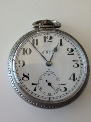 A. Hirsch Co Locomotive 17 Jewel Pocket Watch, Works Great