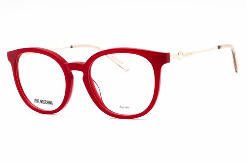 MOSCHINO LOVE MOL607 TN C9A Eyeglasses Transparent Red Frame 49mm - Picture 3 of 4