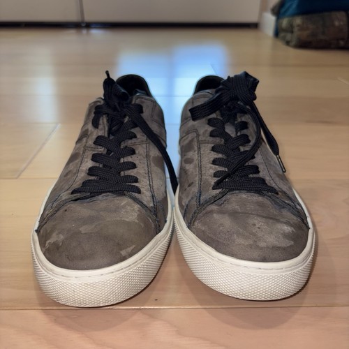 Tods Suede Leather Cassetta Sneakers Gray Distressed Fashion Shoes Men’s 8.5 - Picture 5 of 7