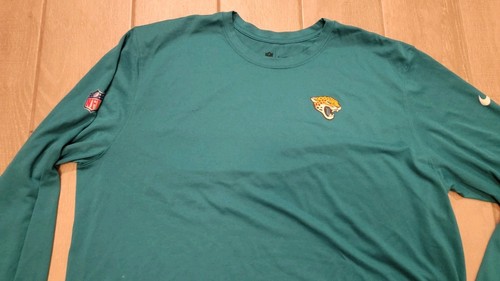Nike Jacksonville Jaguars Tee Shirt NFL Football Size 2XL Long Sleeve Dri-Fit  - Picture 3 of 5