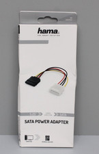 Hama Sata-Netzteil 5.25'' Zum Anschluss von Sata Festplatte (SSD/HDD) 210057 NEU