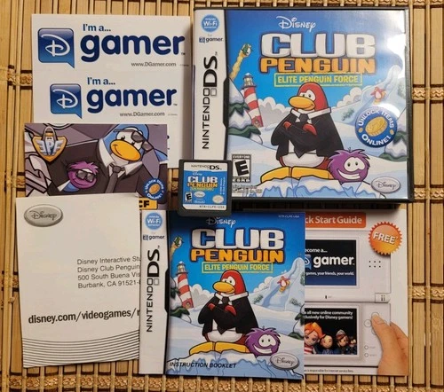 Club Penguin: Elite Penguin Force for Nintendo DS DSi 3DS 2DS Complete Disney