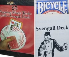 Bicycle SVENGALI DECK MAGIC CARDS plus 101 trick book of svengali deck tricks