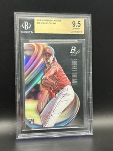 Shohei Ohtani 2018 Bowman Platinum Rookie Card #34 BGS 9.5 Gem Mint
