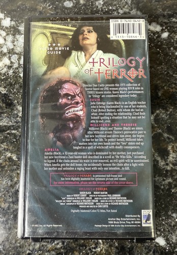 VINTAGE Trilogy of Terror (VHS 1999) Collector's Edition Clamshell Horror Cult - Picture 6 of 7