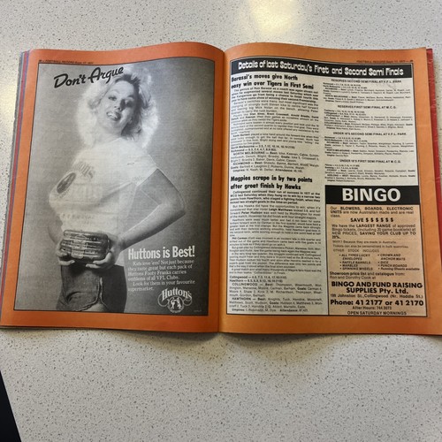 1977 VFL Preliminary Final Record North Melbourne Vs. Hawthorn Very Good Cond. - Foto 17 di 23
