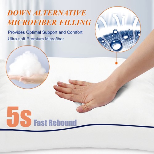 Bed Pillows for Sleeping- Standard Size, Set of 2, Cooling Hotel Quality with... - Picture 3 of 6