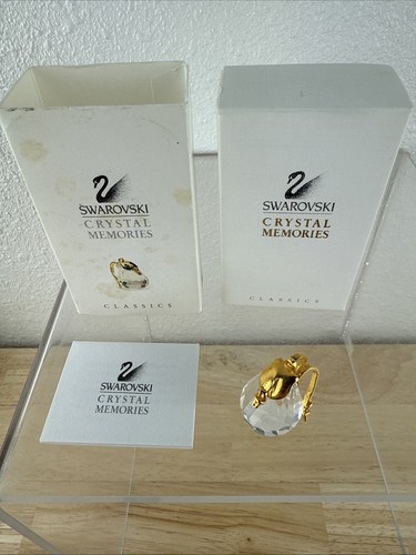 Swarovski Figur Crystal Memories Tornister Rucksack Gold 183281 mit Box Austria - Bild 4 von 6