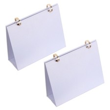  2 Pcs Loose-leaf Desk Calendar Stand Base DIY 2026 Monthly Planner