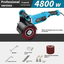 220V 4800W Electric Metal Wire Drawing Machine Portable Polishing Machine 