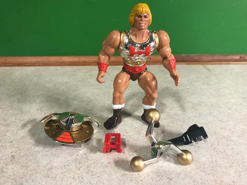 Vintage Masters of the Universe 1985 Flying Fists He-Man 100% Komplett