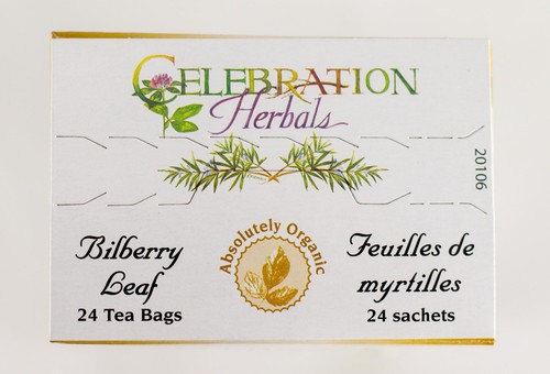 24 Count Organic Bilberry Leaf Tea Bags Multicolored Herbal Wellness Tea - Picture 7 of 7