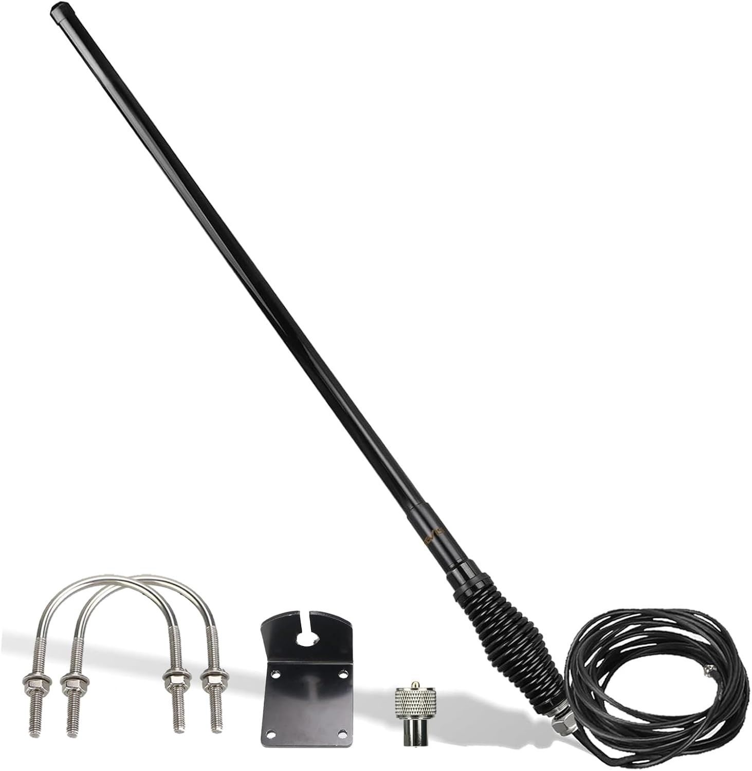 Retevis GMRS Mobile Antenna, Heavy Duty Fiberglass 6.5dB Black . Available Now for $113.58