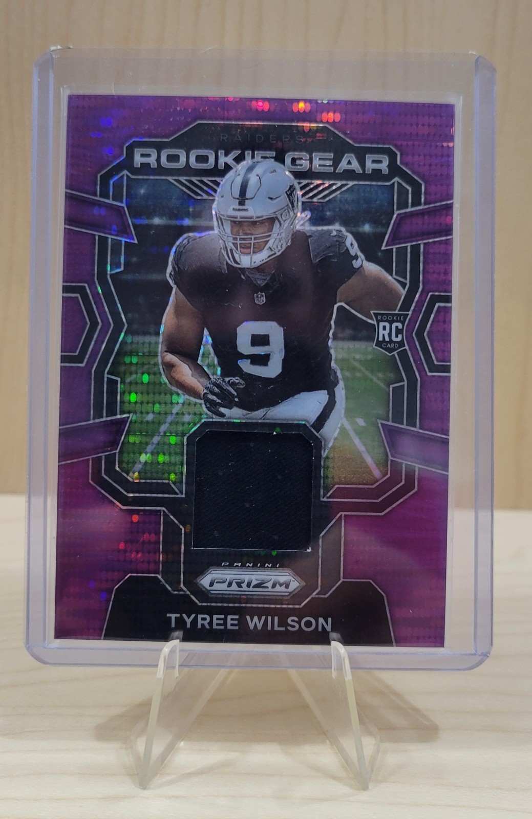 2023 Panini Prizm - Rookie Gear Tyree Wilson #RG-TW Purple Pulsar Prizm (MEM,...