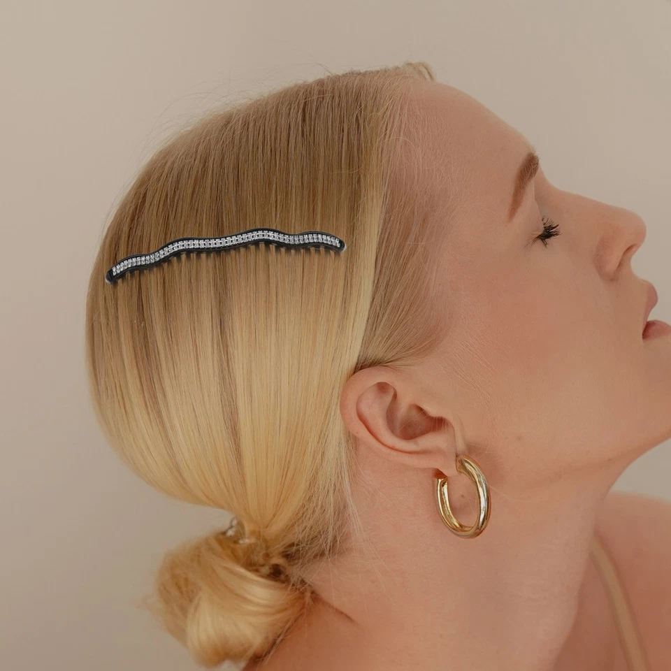 7 piezas de metal peine de pelo peines pequeños para mujer novia deslizamiento pinza para el cabello Foto 4 de 4