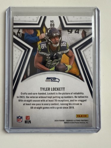 Tyler Lockett 2024 Panini Rookies & Stars Longevity Holo Seattle Seahawks #88 - Picture 2 of 2