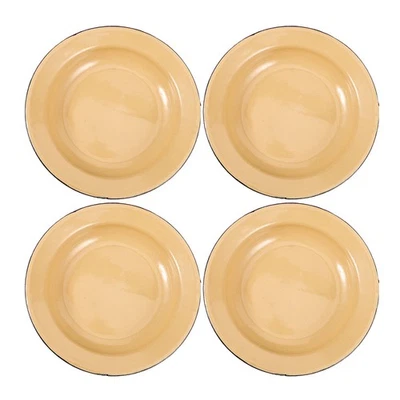 4 Pcs Serviergeschirr Teller Emaille Haushaltsplatten Nachmittagsteeplatten - Bild 1 von 4