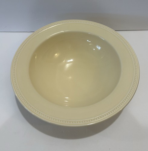 Sur La Table Large Rimmed Pasta Bowl 12" Beaded Edge Pale Yellow - Picture 5 of 8