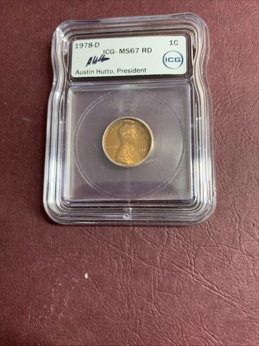 ICG MS67 RD 1978-D Penny  - Picture 1 of 4