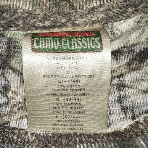 Vintage Mossy Oak Camo Classics Shirt Sz Large Long Sleeve Pocket Camouflage - Picture 3 of 11