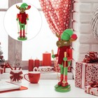 Wooden Skiing Nutcracker Figurine Wood Nutcracker Christmas Desktop Decor Party