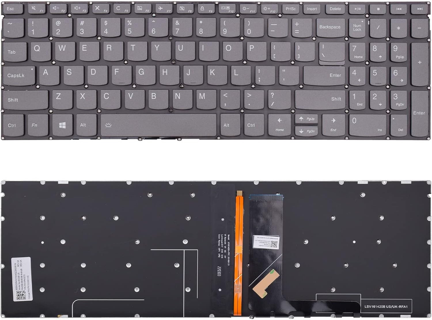 Keyboard Replacement with Backlight Compatible with Lenovo Ideapad 3-15A