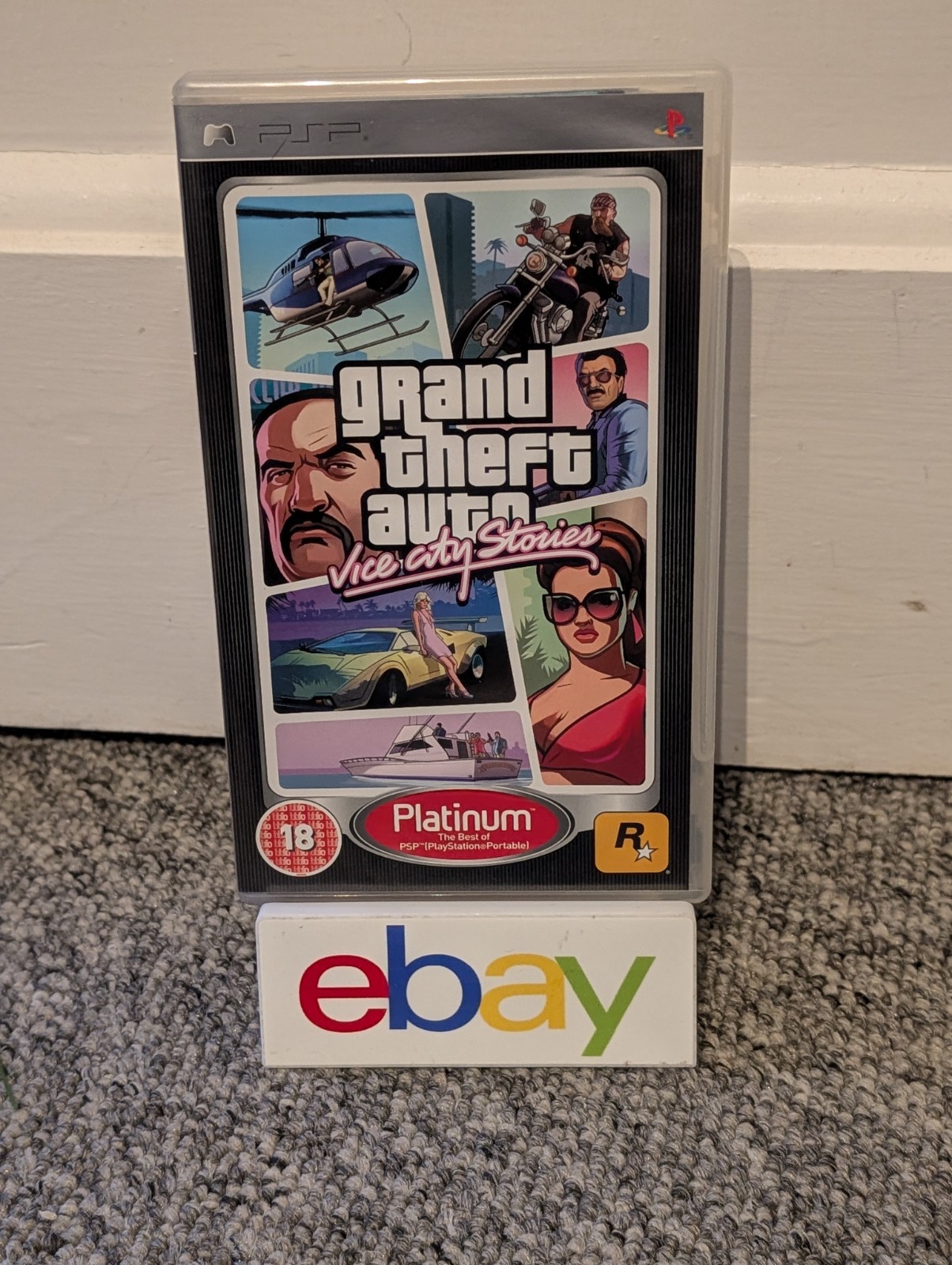 Grand Theft Auto Vice City Stories PSP Platinum CIB Complete Rockstar